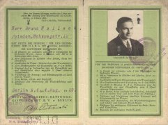 DLRG Prüfungs - Ausweis von 1929